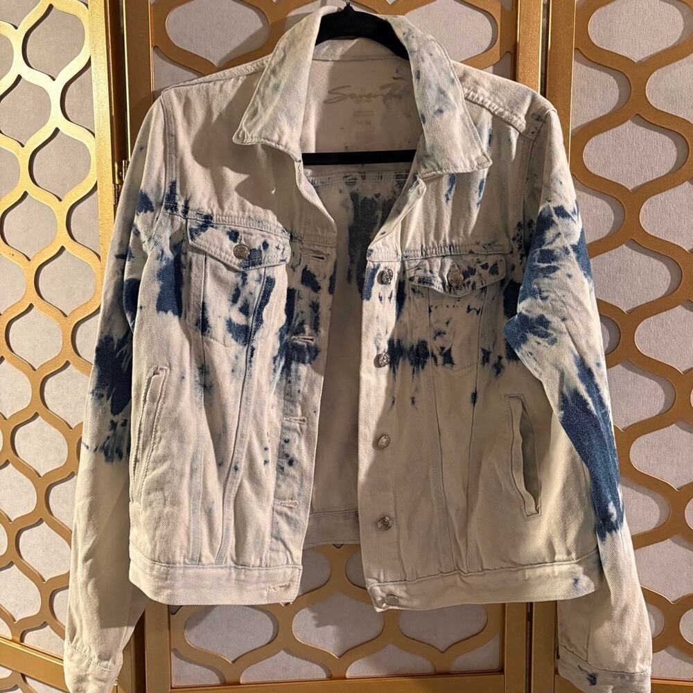 Seven7 Tye Dye Jean Jacket